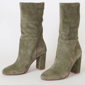 Chinese Laundry Olive Green Suede Women's Boots